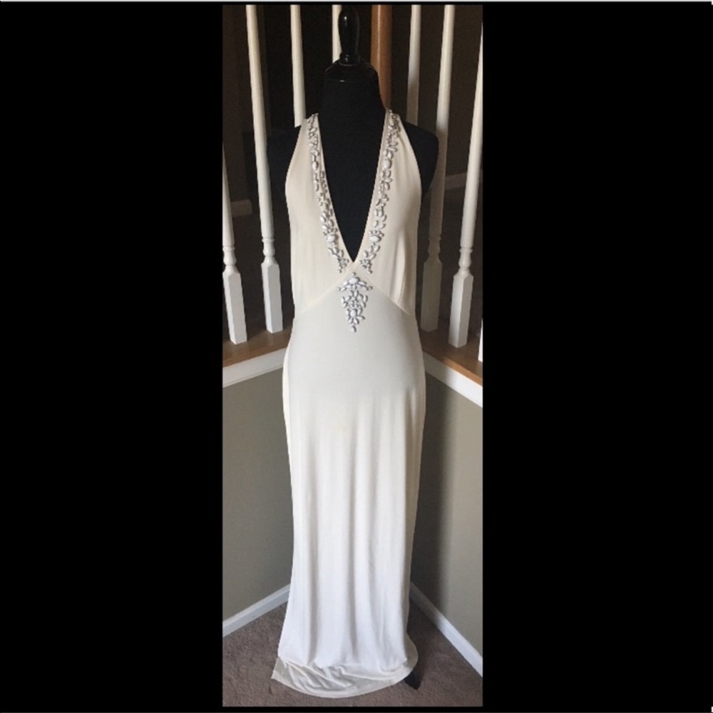 Stunning VS white jersey gown